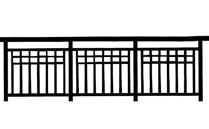 鋁型材定制開模鋁合金防護欄鋁型材-4